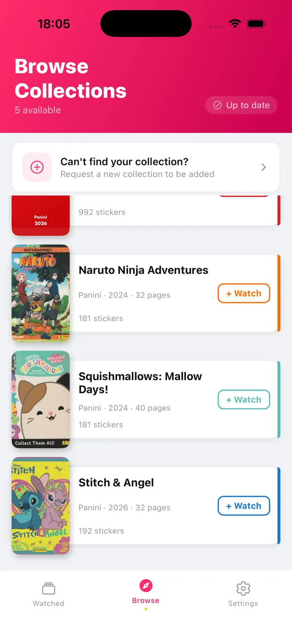 Haulseum – needs and doubles list